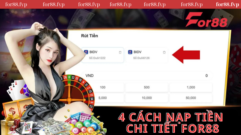 Nạp Tiền For88 - Hướng Dẫn Nạp Tiền Chi Tiết For 88 ✅