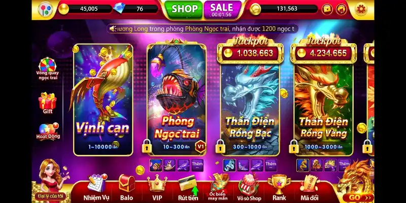 Bắn cá Thần Rồng khuấy đảo mọi game thủ với sức hút mãnh liệt
